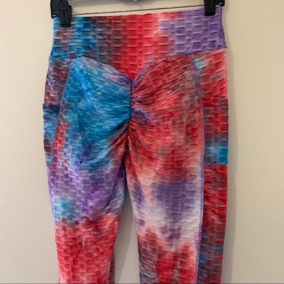 NWT Women’s Anti Cellulite Tie Dye Leggings - Picture 8 of 13